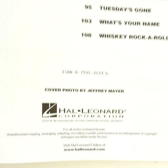 New Best of Lynyrd Skynyrd Guitar Vocal Piano Hal Leonard Songbook - Picture 5 of 5